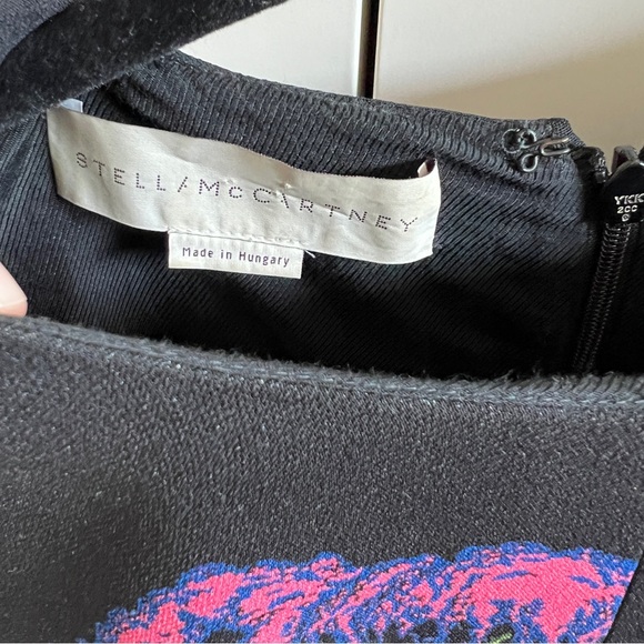 Stella McCartney Psychedelic Garden Neon Forest Shift Dress, size 40 IT/6 US - Picture 3 of 13